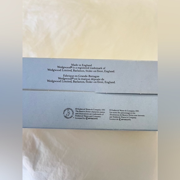 Vintage 1991 Peter Rabbit Child's 2 Piece Dish Set Wedgwood Beatrix Potter NEW - Picture 5 of 5